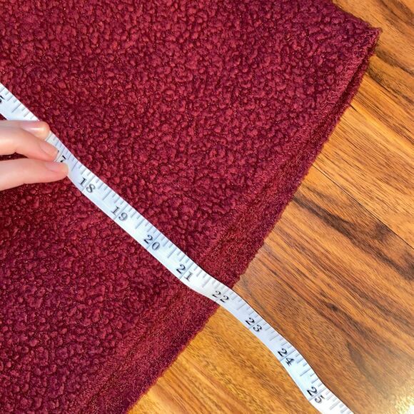 Harry Potter Maroon Fleece Crew Neck Sweatshirt Cropped Hogwarts - Picture 4 of 5